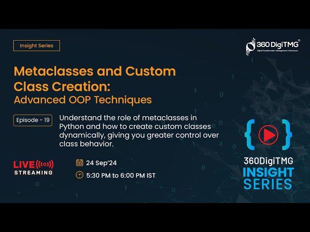 Unlocking Data Insights | Metaclasses and Custom Class Creation: Advanced OOP Techniques