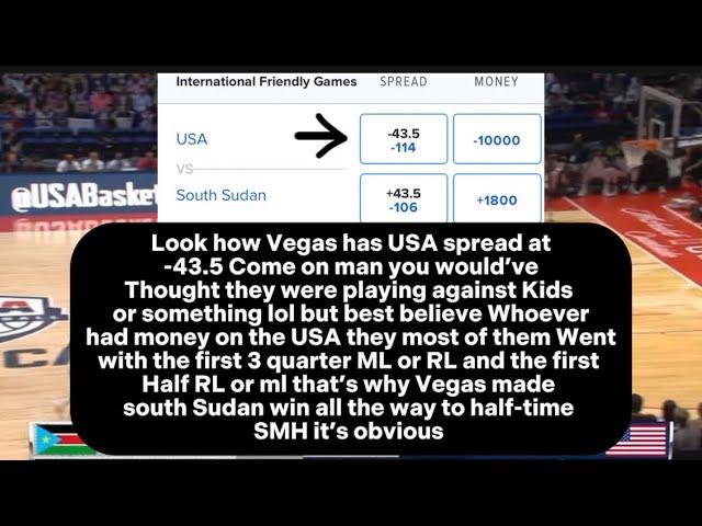 Rigged USA “COMEBACK” vs SOUTH SUDAN USAB SHOWCASE | GAMBLING TOOK OVER ALL SPORTS !!! #nba #usa