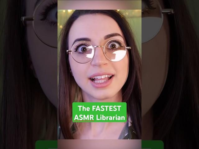 The FASTEST ASMR Librarian #asmr #shorts