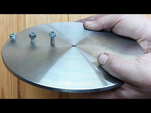 Great idea! Made a homemade tool for series production of disks on the lathe