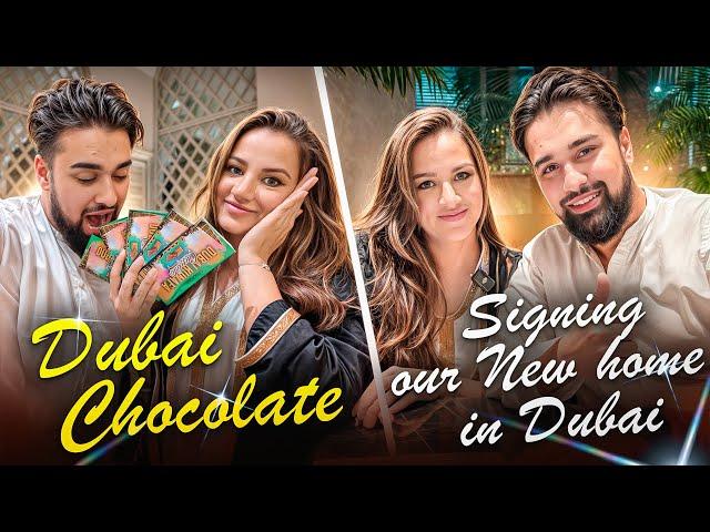 Contract Signing Dubai Home | Surprising Friends with Dubai Chocolates | امضاء برای خانه جدید در دبی