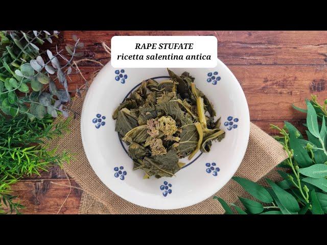 RAPE STUFATE | ricetta salentina antica