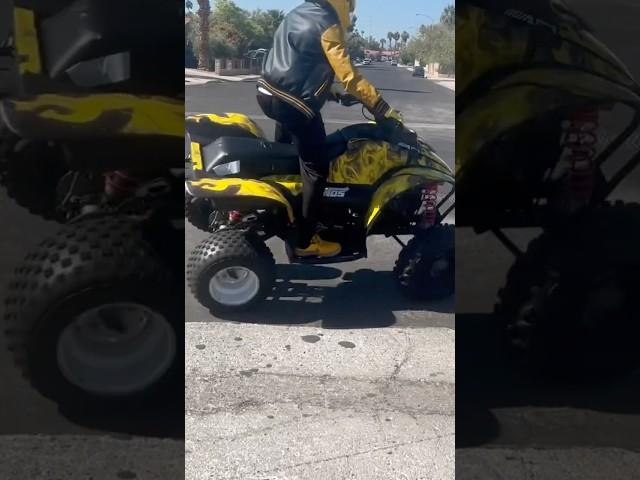 Riding ATV On 2 Side Wheels - Trailblazer 250