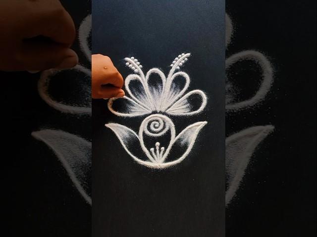 daily use rangoli || rangoli || rangoli design || rangoli kolam || muggulu || freehand rangoli