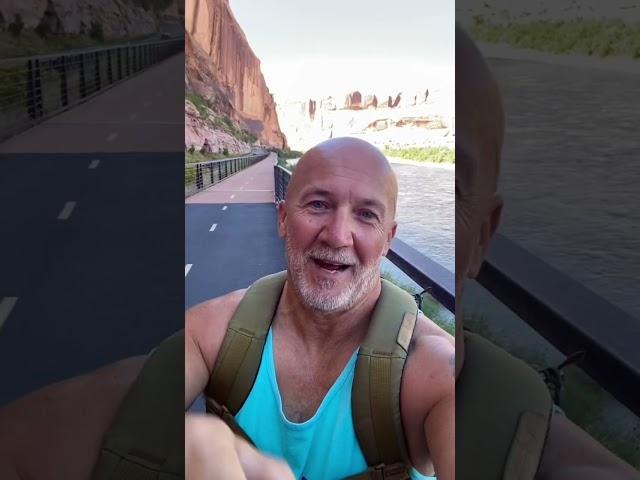 Last Day in Moab 5 Mile Walk #moab #moabutah #2023 #coloradoriver #shorts