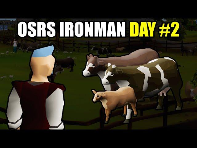 This Is DAY 2 of Playing an IRONMAN on OSRS