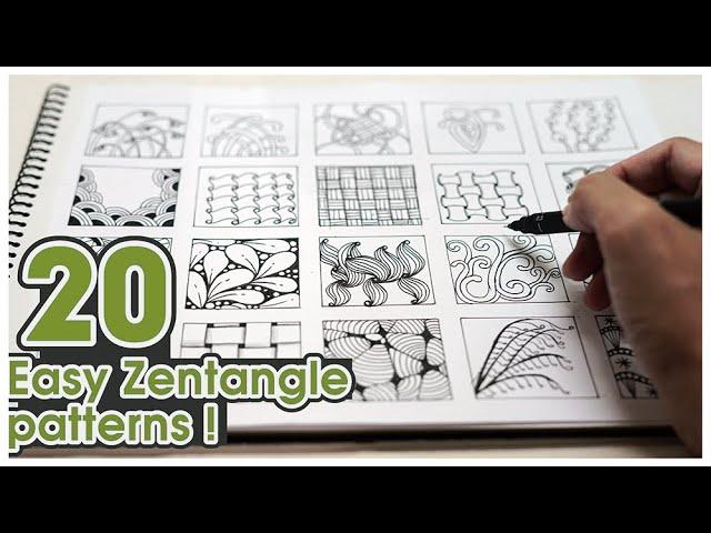 Mr. kidd_20 easy zentangle panttens 20個禪繞畫基本圖型練習＃29