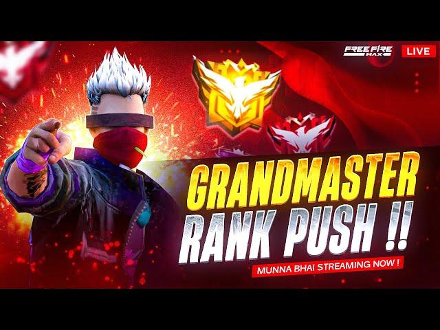 Grandmaster Live Rank Push Free Fire Telugu  - Munna Bhai is Live  - Telugu Gaming Live #MBG