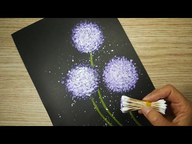 painting flowers in 5 minutes, 5분만에 꽃그리기