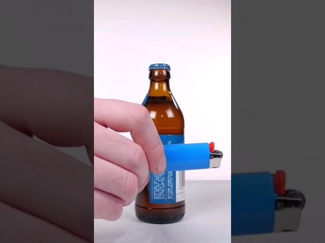 Easy Bottle Open With Lighter #bottleopener #garagemandu #homebar