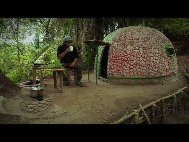 Solo Camping Survival di Hutan Bermalam di Hutan Rumah di Hutan Solo Camping Fishing and Cooking