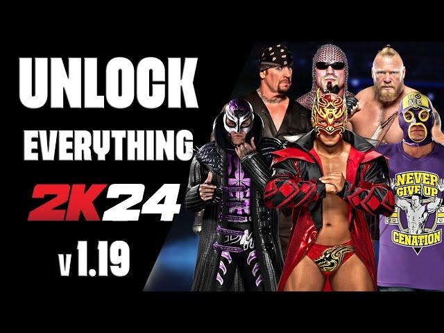 UNLOCK EVERYTHING IN WWE 2K24 v1.19