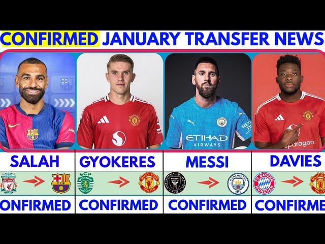 THE LATEST CONFIRMED TRANSFER NEWS AND RUMOURS TRANSFERS 2024|SALAH, GYOKERES, DAVIES, MESSI