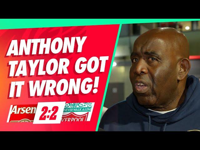 Anthony Taylor Got It Wrong!! | Arsenal 2-2 Liverpool | Robbie @AFTVmedia  | Fan Cam