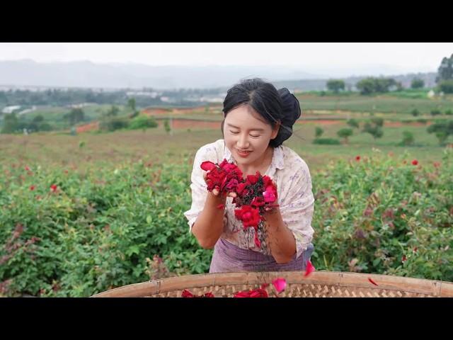 Rose Feast | My grandma got the first rose she's ever had in her life with the most beautiful smile.