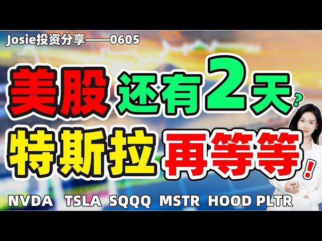 股票|美股|美股分析|美股还有2天的时间！MSTR暂时可以继续拿着？特斯拉还要再等等！#TSLA#NVDA#MSTR#HOOD#PLTR#SQQQ