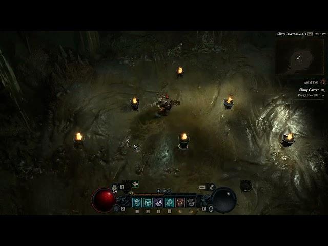 Diablo 4 - Slimy Caverns Puzzle Solved (Cellar)