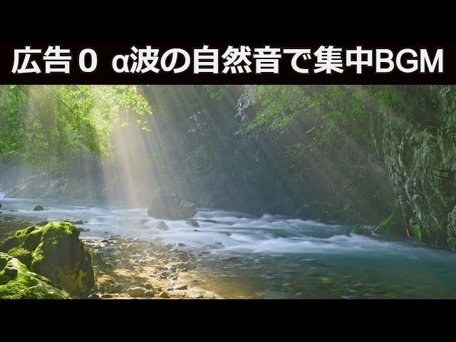 【広告なし】集中力を高めるBGM  リラックス効果で心身の緊張を和らげます。学習、勉強、受験、試験、テスト対策などに活用ください。α波は心身の緊張を解きリラックス効果を促します