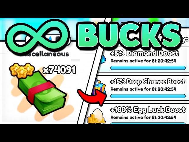 How To Make INFINITE RAP Using MILLIONAIRE BUCKS In PET SIMULATOR 99!