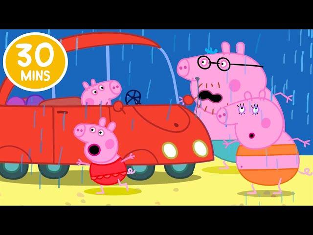 The Rainy Beach Day! ️ | Peppa Pig Full Episodes