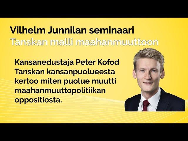 Peter Kofodin puhe Vilhelm Junnilan seminaarissa