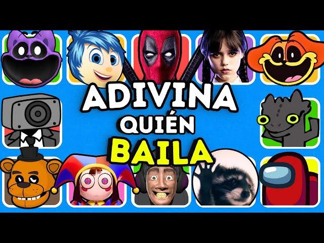 ¡ADIVINA QUIÉN BAILA!¿Quién Baila Mejor?Deadpool️Mapache PedroCatnapAlegría Merlina19 Bailes