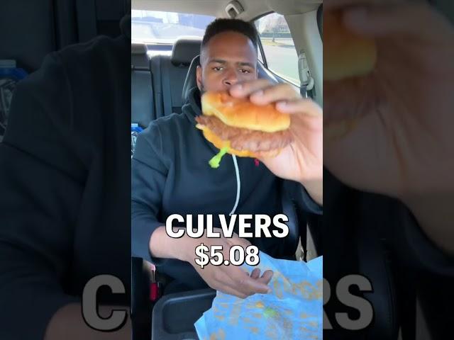 Five Guys VS Culver’s VS Shake Shack (Food Battle) #fyp #entertainment #shorts #fastfood #foodreview