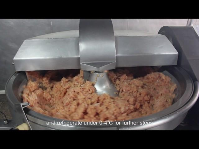 Production Process of Chicken Sausage