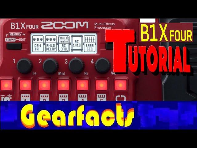 Zoom B1xFOUR Tutorial and Software link up