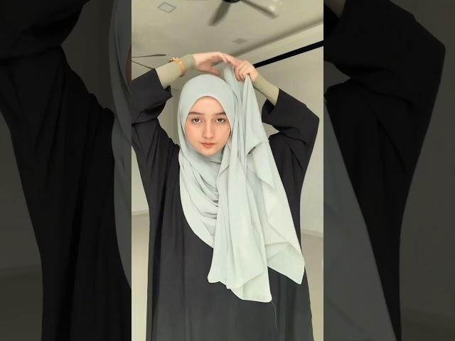 Chest coverage hijab tutorial  #hijab #hijabstyle #hijabers #hijabtutorial #shawl #bawl