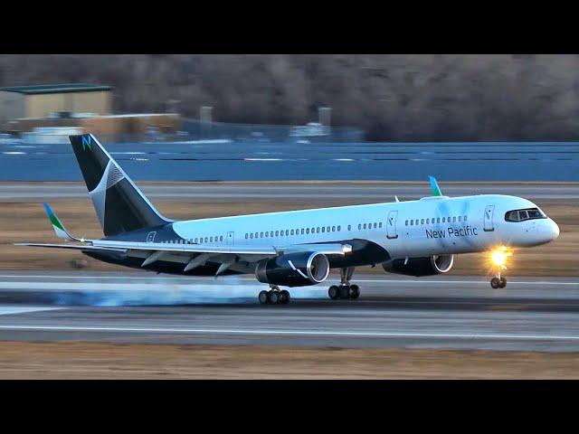 *RARE* New Pacific Airlines B757-2B7 [N628NP] Landing at Minneapolis/ St. Paul Airport