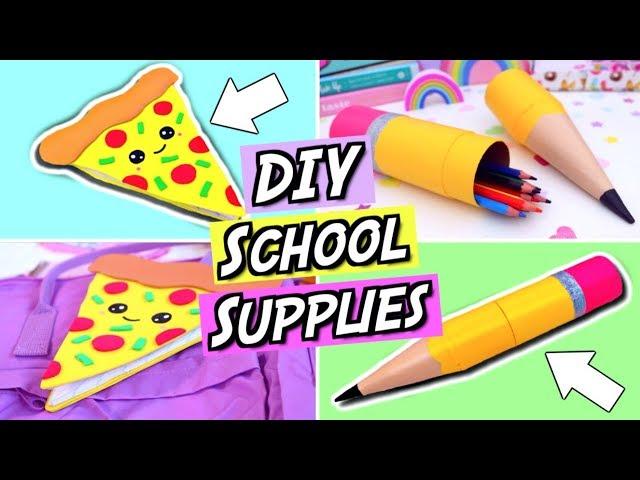 DIY School Supplies! FUN and EASY DIY Back To School Supplies! How To Make Emoji School Supplies!