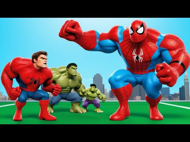 TEAM SUPERHERO RESCUE FAMILY SPIDERMAN vs FAMILY HULK, SUPER-GIRL, SUPER MAN | LIVE ACTION STORY #3