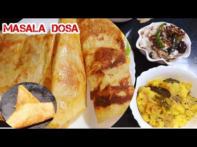 Oat Masala Dosa Recipe|Dosa Aloo Masala|Coconut Chutney for DosaHealthy Breakfast