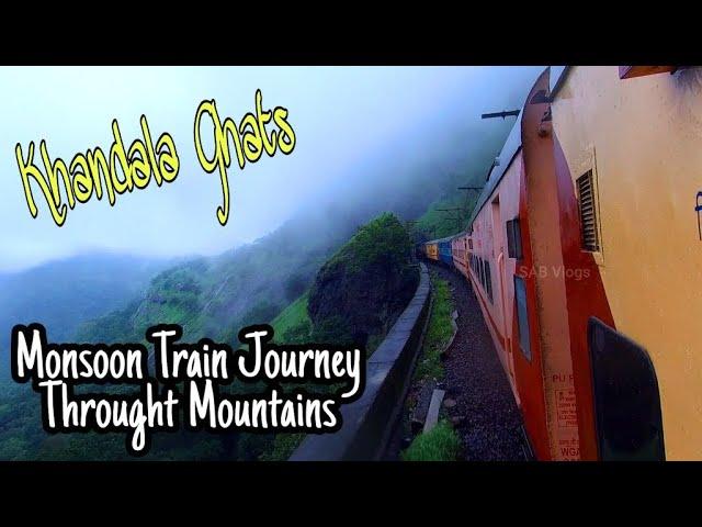 AMAZING MONSOON TRAIN JOURNEY Through Bhor Ghats (Khandala Ghats) Ft.ICF UTKRIST UDYAN EXPRESS