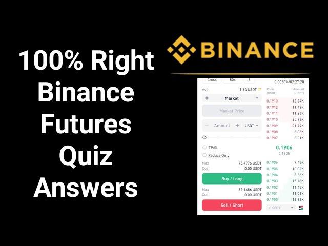 Binance Futures Quiz Answers 2024