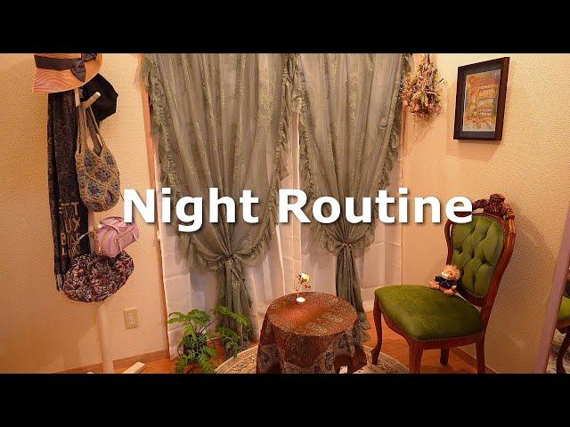 疲れた心と身体を癒す夏の夜の習慣‍⬛ ｜ホッとする和食とおうちで夜パフェ｜My summer night routine to soothe my tired mind and body.