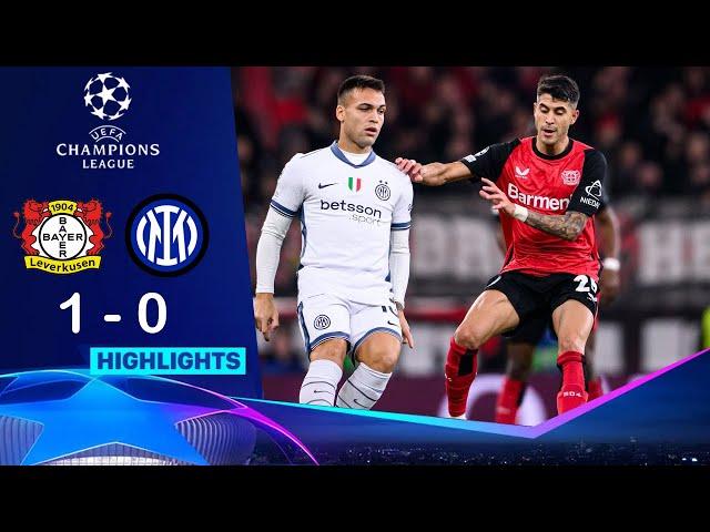 Bayer Leverkusen vs Inter 1-0 HIGHLIGHTS | UEFA Champions League 24/25