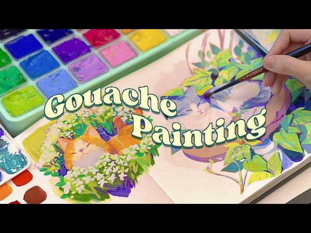 Fill my sketchbook with HIMI GOUACHE! | My Sketchbook Series | Raveeoftitans