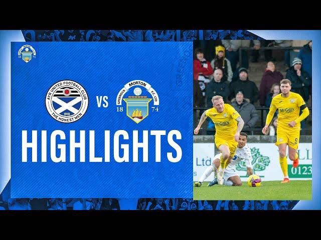 Ayr United vs Morton | cinch Championship | Match Highlights