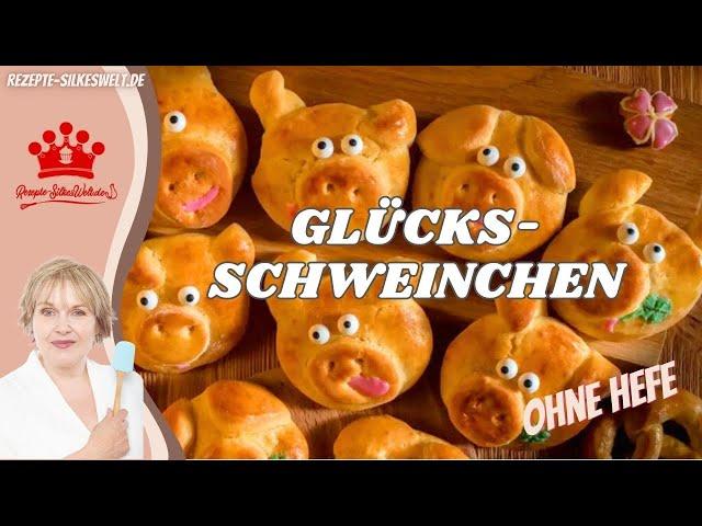 Bake your own lucky pig without yeast for New Year's Eve #Silkeswelt