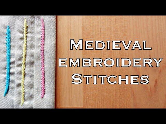 3 Early Medieval Embroidery Stitches | Plait Stitch, Looped Stitch and Raised Plait Stitch [CC]