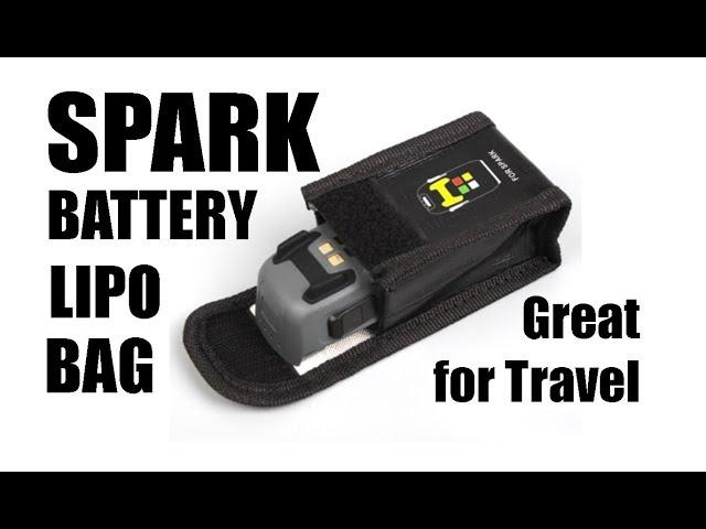 DJI SPARK - Lipo Battery Bag - Great for Travel