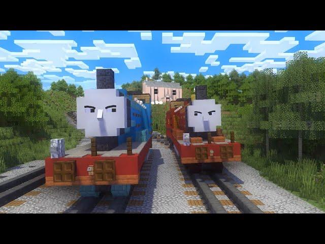 Edward vs. James in Minecraft Animation