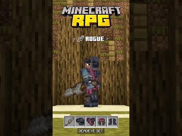 Meet the ROUGE class!  #minecraft #rpg