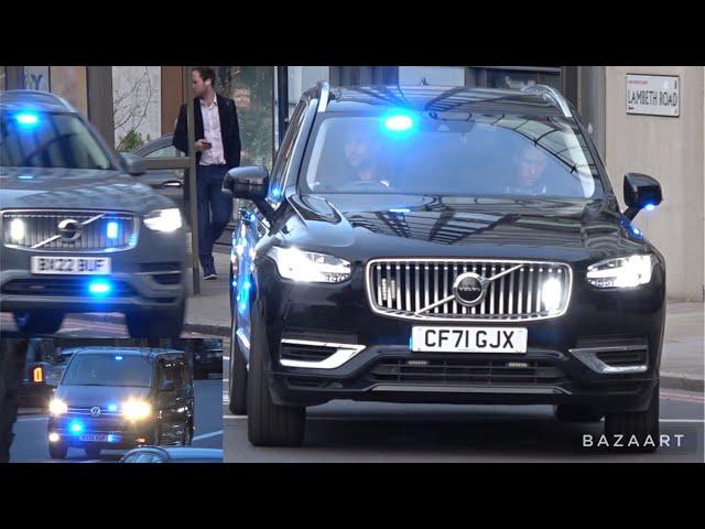 **FIREARMS DEPLOYMENT!** Unmarked Volvo XC90's (X3) respond from Lambeth Police Headquarters!