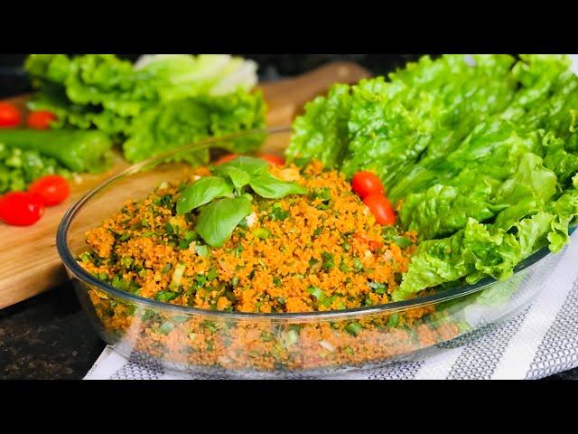 Eech, Armenian Vegetarian bulghur Salad سلطة الايج الارمنية ،سلطة البرغل