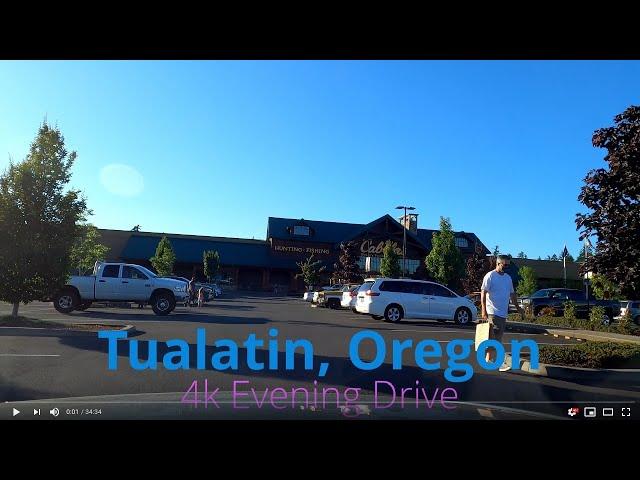 Tualatin, Oregon | 4k Evening Drive Tour