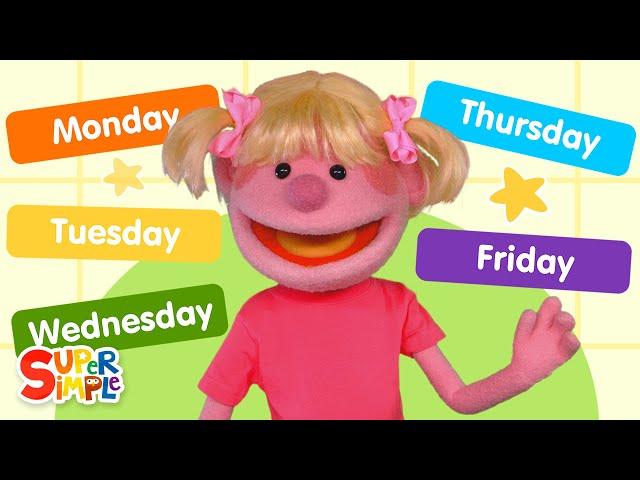 Days Of The Week featuring The Super Simple Puppets | Kids Songs | Super Simple Songs