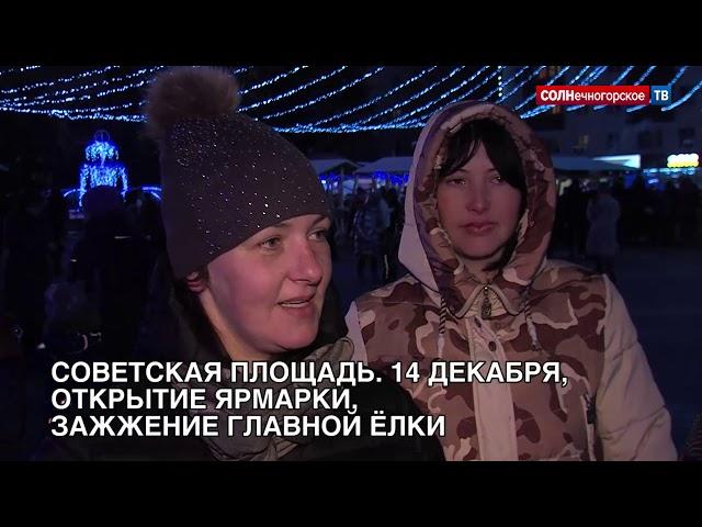 Зажжение главной елки Солнечногорска. 14 декабря